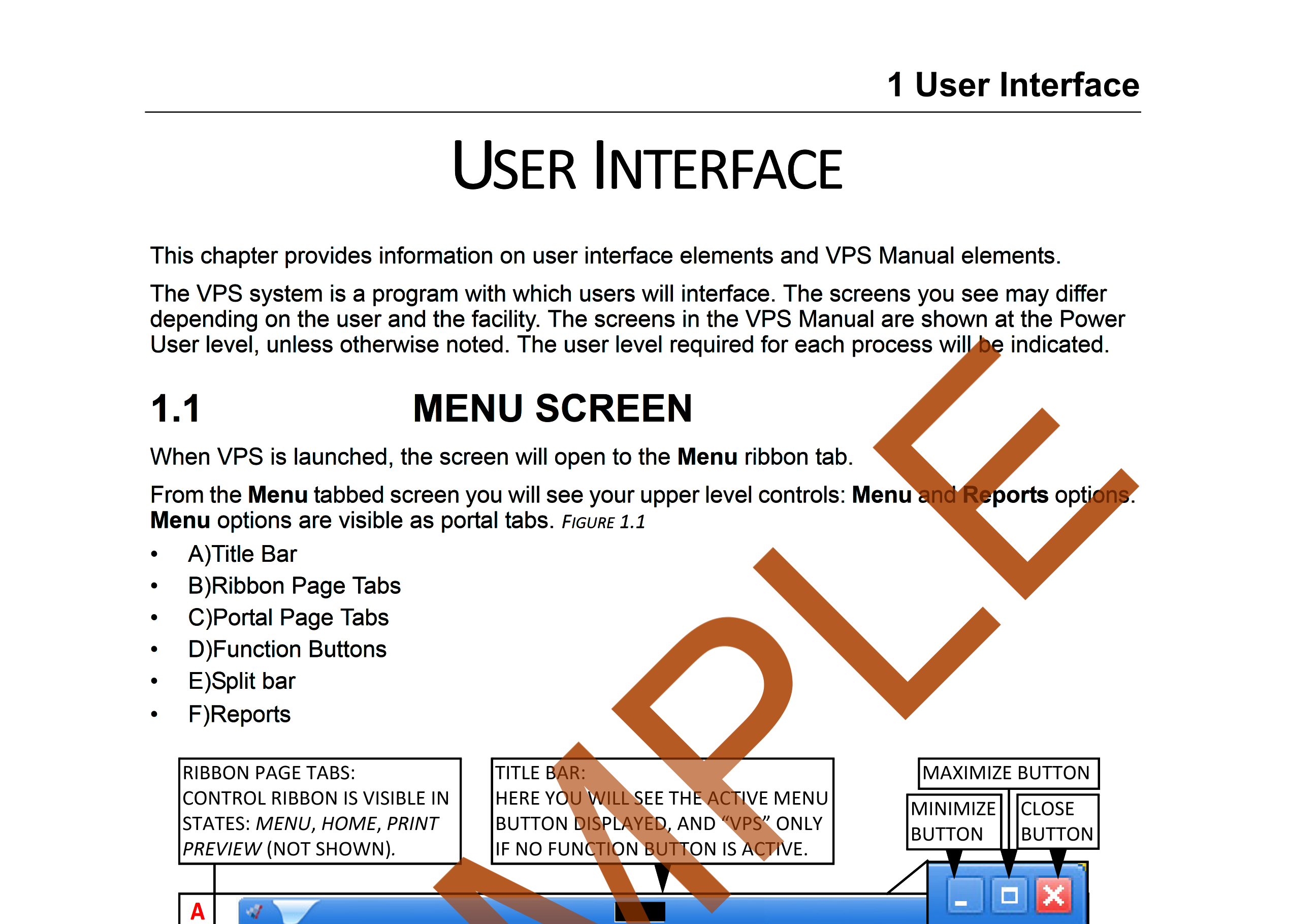 Sample UI document